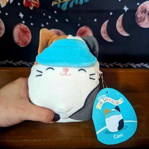 Squishmallows Cam the Cat with Visor NWT